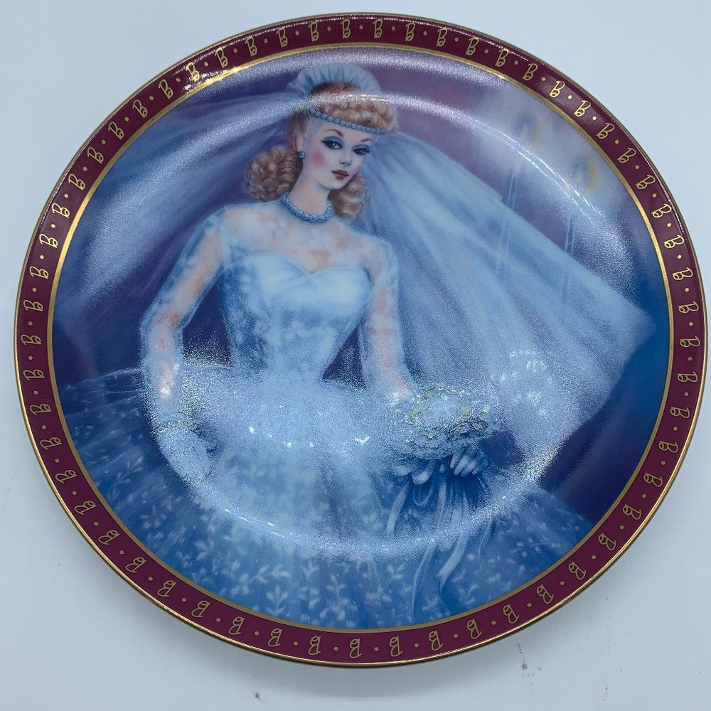 Danbury Mint 1959 Barbie Bride-To-Be collector’s plate